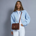 THE BRIDGE Borsa pelle tracolla a scomparti Story Donna