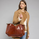 THE BRIDGE Borsa tracolla pelle chiusa con zip taglia l Unica Bag