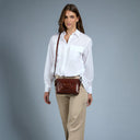 THE BRIDGE Borsa tracolla pelle chiusa con zip FRIDA