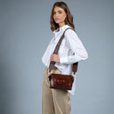 THE BRIDGE Borsa tracolla pelle chiusa con zip FRIDA