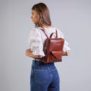 THE BRIDGE Zaino donna in pelle con tasca frontale FRIDA