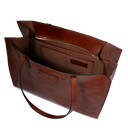 THE BRIDGE Borsa shopper pelle MIRRA