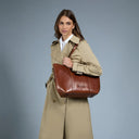 THE BRIDGE Borsa shopper pelle chiusa con zip VITTORIA