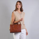 THE BRIDGE Borsa a mano in pelle con tracolla removibile IDA