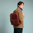 THE BRIDGE Zaino in pelle porta pc uomo due zip Story Uomo