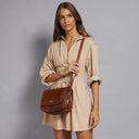 THE BRIDGE Borsa pelle tracolla a scomparti Story Donna
