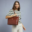 THE BRIDGE Borsa shopper pelle donna con zip Story Donna