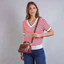THE BRIDGE Borsa a mano in pelle con tracolla removibile LAURA