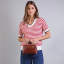 THE BRIDGE Borsa a mano in pelle con tracolla removibile LAURA