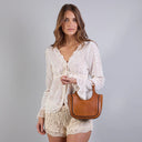 THE BRIDGE Borsa hobo pelle formato mini LUCE