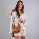 THE BRIDGE Borsa hobo pelle formato mini LUCE