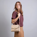 THE BRIDGE Borsa in pelle donna con tracolla removibile IRENE