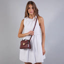 THE BRIDGE Borsa in pelle donna con tracolla removibile IRENE