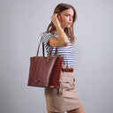 THE BRIDGE Borsa shopper pelle donna LISA