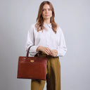 THE BRIDGE Cartella in pelle donna porta pc LEILA
