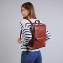 THE BRIDGE Zaino donna in pelle con tasca frontale FRIDA