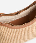 ALVIERO MARTINI Borsa sottospalla in rafia Naturale linea Sunny