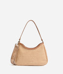 ALVIERO MARTINI Borsa sottospalla in rafia Naturale linea Sunny