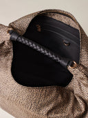 BORBONESE PLIE BORSA HOBO MEDIUM
