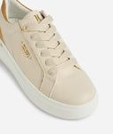 ALVIERO MARTINI Sneaker in eco nappa liscia con dettagli Geo Classic Beige