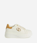 ALVIERO MARTINI Sneaker in eco nappa con logo 1C Bianche
