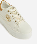 ALVIERO MARTINI Sneaker in eco nappa con logo 1C Bianche