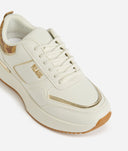ALVIERO MARTINI Running in eco nappa liscia con logo 1ᴬ Classe Bianche