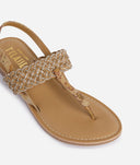 ALVIERO MARTINI Infradito intrecciati con strass Geo Classic