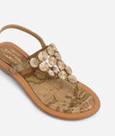 ALVIERO MARTINI Sandali gioiello in eco nappa Geo Classic