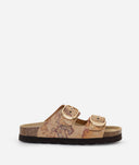 ALVIERO MARTINI Sandali doppia fascia in eco nappa Geo Classic