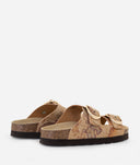 ALVIERO MARTINI Sandali doppia fascia in eco nappa Geo Classic