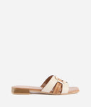 ALVIERO MARTINI Sandali fascia in pelle liscia con inserti Geo Classic