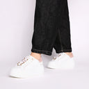 TOSCA BLU Sneaker gioiello Clara in pelle con perle