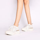TOSCA BLU Sneaker Stella in tessuto con fiocco in raso