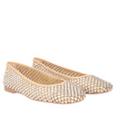 TOSCA BLU Ballerina Chantilly in rete con strass