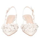 TOSCA BLU Slingback Doha in pelle con fiori