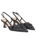 TOSCA BLU Slingback Doha in pelle con fiori