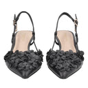 TOSCA BLU Slingback Doha in pelle con fiori