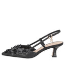TOSCA BLU Slingback Doha in pelle con fiori