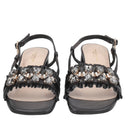 TOSCA BLU Sandalo Malindi elegante con accessorio gioiello colore nero
