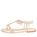 TOSCA BLU Sandalo Marrakech con charms colore oro