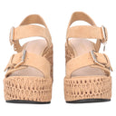 TOSCA BLU Zeppa Tulum in suede colore beige
