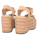 TOSCA BLU Zeppa Tulum in suede colore beige