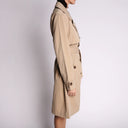 TOSCA BLU Trench lungo doppiopetto Te' Verde colore sabbia