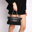 TOSCA BLU Pochette gioiello Capri in pelle colore nero
