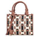 TOSCA BLU Shopping in pelle intrecciata Miami