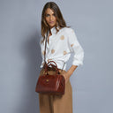 THE BRIDGE Bauletto in pelle con tracolla removibile Story Donna