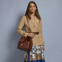 THE BRIDGE Borsa secchiello pelle con tracolla Story Donna