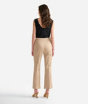 ALVIERO MARTINI Pantaloni con fiocco in gabardina di cotone stretch Deserto