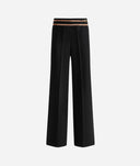 ALVIERO MARTINI Pantaloni in cady con gioiello 1ᴬ Classe Neri